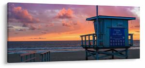 Obraz z pláže Santa Monica (120x50 cm)