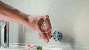 Grohe - WC kefa nástenná s držiakom, sklo/chróm