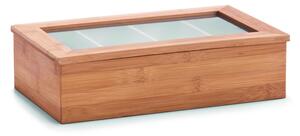ZELLER Úložný box na čajové vrecúška bambus 33,5x20x9cm
