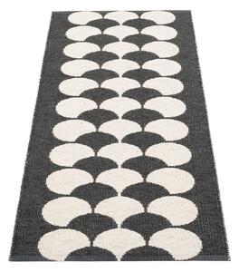 Čierno-krémový vnútorný a vonkajší behúň 70x150 cm Poppy Black Vanilla – Pappelina