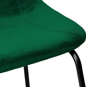 ViaDomo Via Domo - Barová stolička Terra - zelená/čierna - 43x91x30 cm