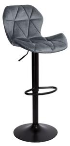 ViaDomo Via Domo - Barová stolička Tiglio - šedá - 46x106x35 cm