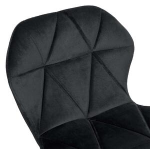 ViaDomo Via Domo - Barová stolička Tiglio - čierna - 46x106x35 cm