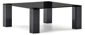 Tmavosivý sklenený konferenčný stolík 85x85 cm Adularia – Kave Home