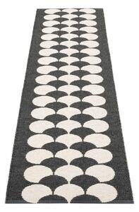 Čierno-krémový vnútorný a vonkajší behúň 70x250 cm Poppy Black Vanilla – Pappelina