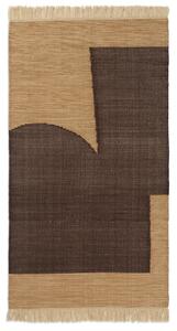 Vonkajší obrus Forene Tan/Chocolate Recycled PET 80 x 140 cm