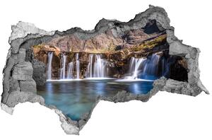 Nálepka fototapeta 3D Vodopád v horách nd-b-68426469