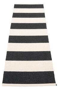 Čierno-biely vnútorný a vonkajší behúň 70x225 cm Bob Black Vanilla – Pappelina