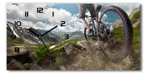 Vodorovné Sklenené hodiny na stenu Horská cyklistika