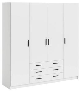 ŠATNÍKOVÁ SKRIŇA, biela, 195,5/200,4/49,6 cm MID.YOU - Online Only zostavy, Online Only