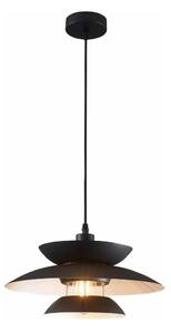 Luster na lanku BERIT 1xE27/20W/230V čierna