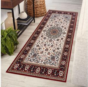 Koberec NAIN Ornament, ramka 6635/51036 béž / bordo