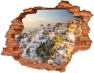 Diera 3D v stene na stenu Santorini, grécko nd-c-99648927