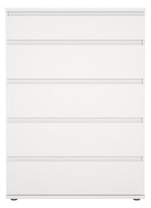 Biela vysoká komoda 77x107 cm Nova – Tvilum