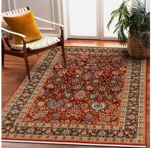 Koberec KESHAN Fredzle, Ornament, ramka orientálny 7573/53577 bordo / granát