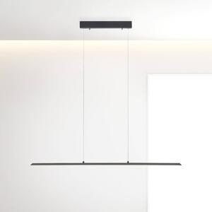 PURE LED závesné svetlo Lite, antracit, 100 cm, stmievateľné, Čierna, Obývacia izba / jedáleň, Hliník, Moderný, Závesné svietidlo