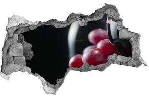 Nálepka 3D diera Hrozno a víno nd-b-52977492