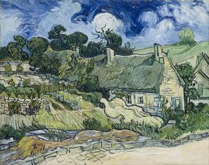 Vincent van Gogh - Obrazová reprodukcia Thatched cottages at Cordeville, Auvers-sur-Oise, (40 x 30 cm)