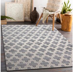 Koberec CORE W6764 Koniczyna marokánska Trellis - sivý / krém