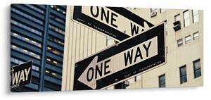 Obraz - New York ONE WAY (120x50 cm)