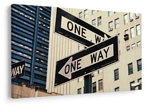 Obraz - New York ONE WAY (90x60 cm)