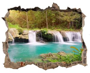 Nálepka fototapeta 3D výhled Vodopád v lese nd-k-62884614