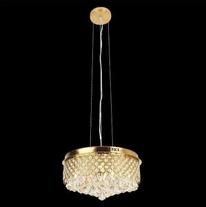 Luster na lanku AMAPOLI 7xG9/28W/230V pr. 45 cm zlatá