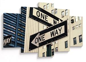 Obraz - New York ONE WAY (150x105 cm)