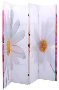 Skladací paraván 200x170 cm potlač kvetov