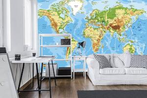 Fototapeta - Mapa sveta (254x184 cm)