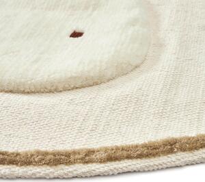 MUZZA Detský koberec linya Ø 100 cm biely