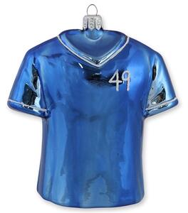 Futbalový dres s menom modrý + Text na ozdobu FR Dres m