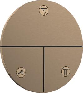 Hansgrohe ShowerSelect Comfort S, ventil pod omietku pre 3 spotrebiče, kartáčovaný bronz, HAN-15558140