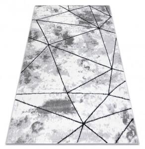 Koberec COZY Polygons, geometrický - sivý