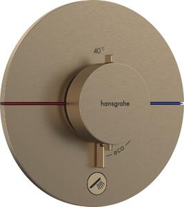 Hansgrohe ShowerSelect Comfort S, termostat pod omietku pre 1 spotrebič a ďalší výtok, kartáčovaný bronz, HAN-15562140