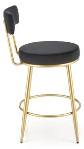 Barová stolička SCH-115 čierna/zlatá