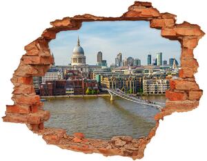 Nálepka 3D diera samolepiaca Thames london nd-c-110634868