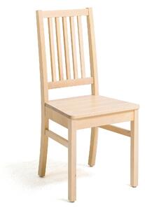 Jedálenská stolička, Š 430 mm x H 390 x V 460 mm, breza