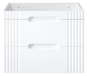 Kúpeľňová skrinka s umývadlom a doskou FIJI White DU80/1 | 80 cm