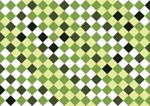 Fototapeta - Mozaika - zelené dlaždice (254x184 cm)