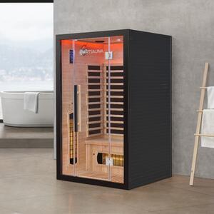 Infračervená sauna Skara čierna s technológiou Dual