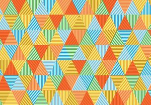 Fototapeta - Farebné trojuholníky (152,5x104 cm)