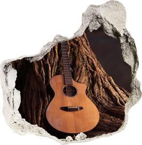 Nálepka 3D diera na stenu Akustická gitara nd-p-75669233
