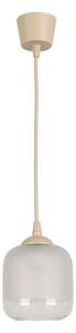 Brilagi - LED luster na lanku RETRO GLASS 1xE27/60W/230V pr. 14 cm béžová/biela