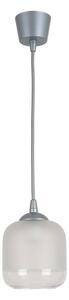Brilagi - LED luster na lanku RETRO GLASS 1xE27/60W/230V pr. 14 cm strieborná/biela