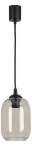 Brilagi - LED luster na lanku R GLASS 1xE27/60W/230V pr. 14 cm čierna/dymovo sivá