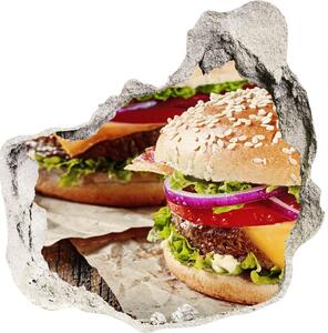 Diera 3D fototapety nálepka Hamburgery nd-p-74120403