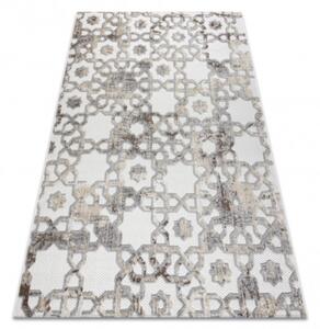 Koberec SOLE D3882 Ornament - ploské tkanie béžový / sivý