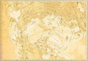 Fototapeta - Mapa - béžová (152,5x104 cm)