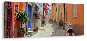Obraz ulice na Sardínii (120x50 cm)